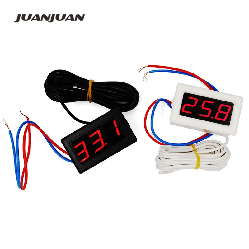 

New Digital Thermometer Thermograph red LCD display 110-230V Temperature sensor with 2m Probe 39%off