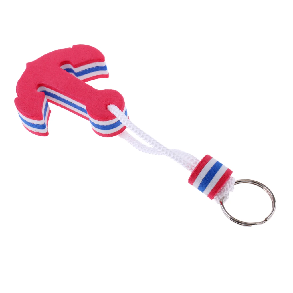 Anchor Shaped Foam Floating Key Chain Key Ring for Boating, Kayaking, Canoeing, Surfing and Swimming