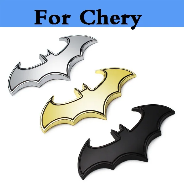 

3D Cool Metal bat auto logo car car stickers for Chery Amulet Arrizo 7 Bonus CrossEastar Eastar Fora IndiS Kimo car styling