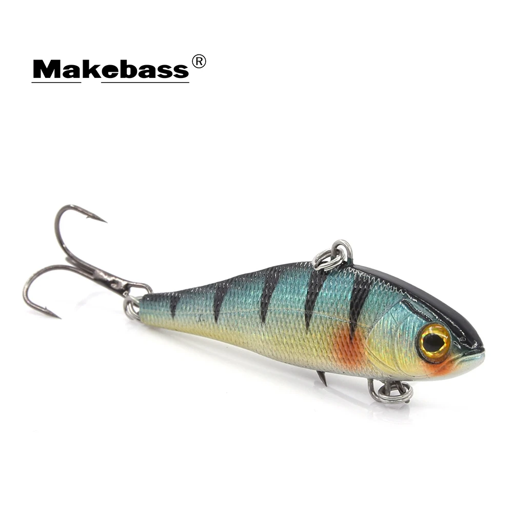 

Makebass 3.35in1.15oz VIB FishingLures Sinking Rattle Lures with Lead Core Lipless Artficial SwimbaitHard Wobbler Fishing Tackle