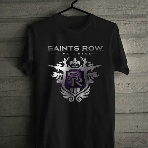 

SAINTS ROW THE THIRD Tee Tshirt Men's T-Shirt Black Size S to 3XL