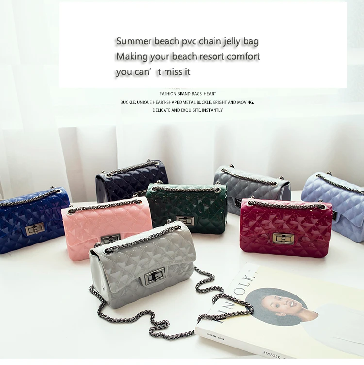 hotttest sale jelly chain clutch bag  (2)