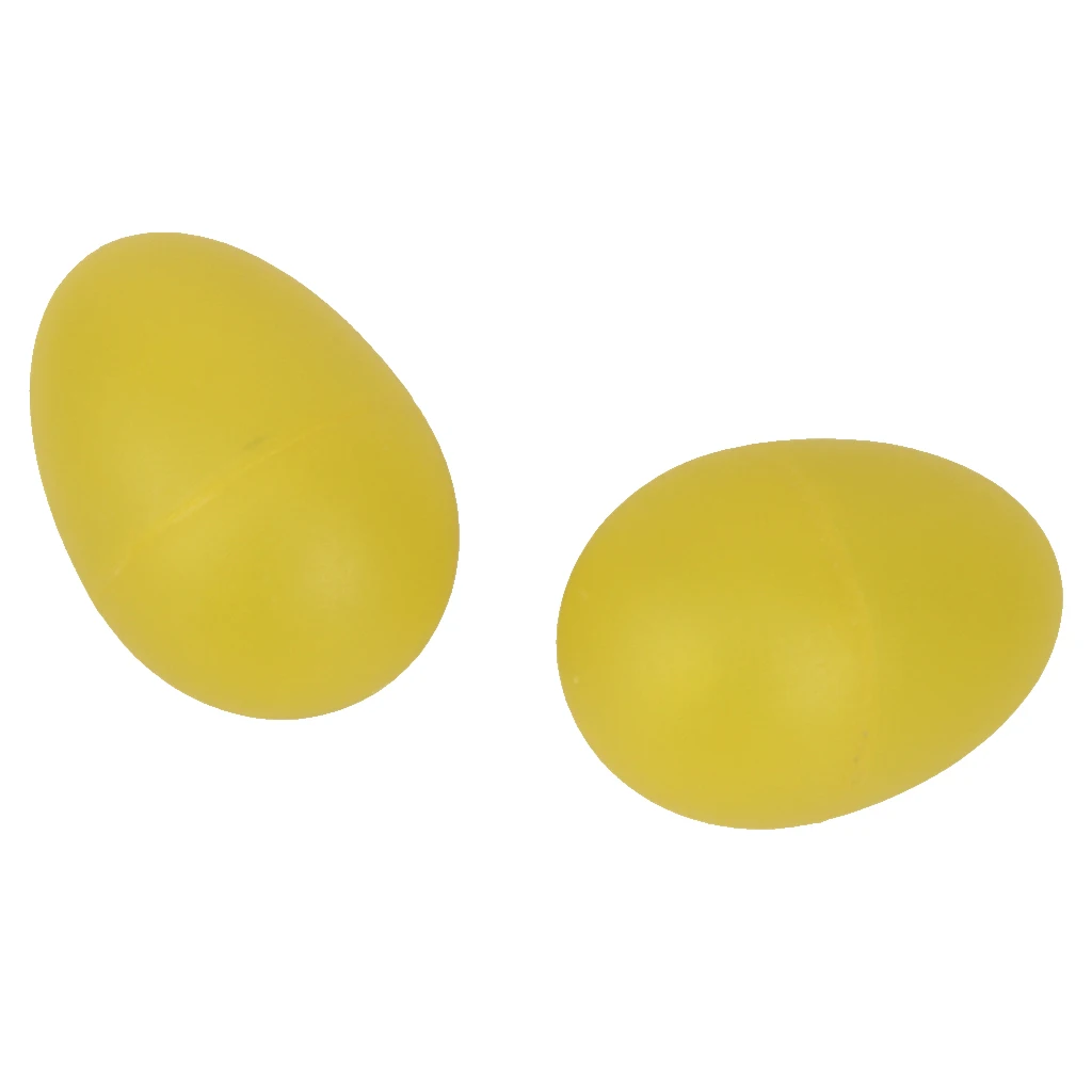 2 Pair Musical Maraca Hand Shaker Plastic Sand Egg Percussion Kids Children Toy