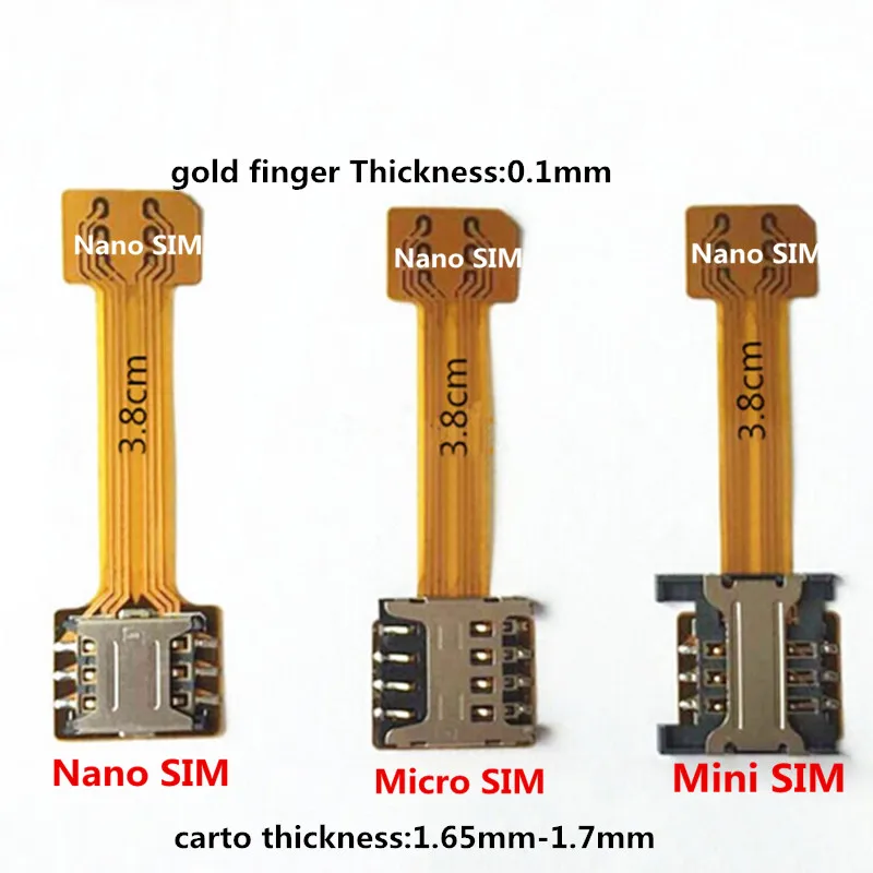 

Hybrid Double Dual SIM Card Micro SD Adapter for Android Extender 2 Nano Micro SIM Adapter for Xiaomi Redmi for Samsung Phone