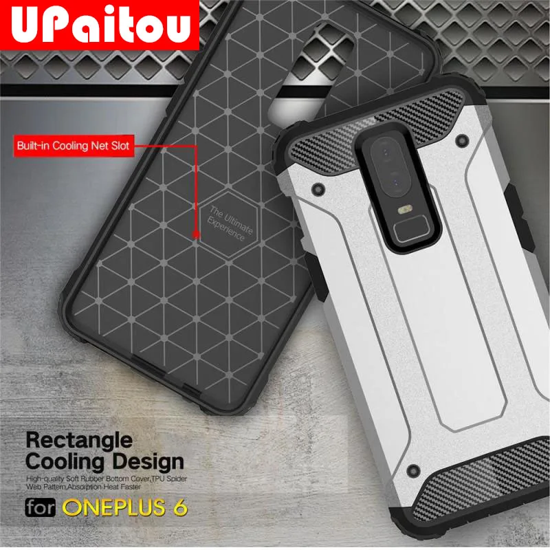 

UPaitou Rugged Dual Armor Case for Oneplus 7 Pro 6T 6 Case Heavy Duty Hybrid Hard PC TPU For Oneplus 1 + 7 Pro Case