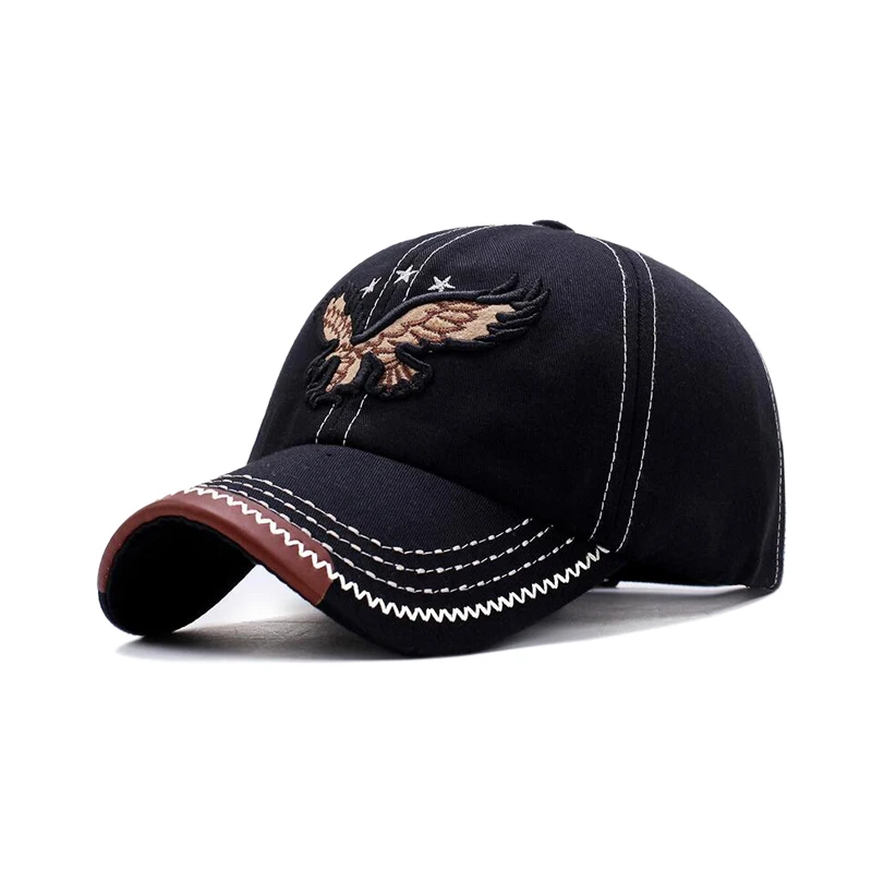 

Spring And Summer Eagle Embroidery Cotton Baseball Cap Men's Outdoor Sunshade Hat Hiking Cap