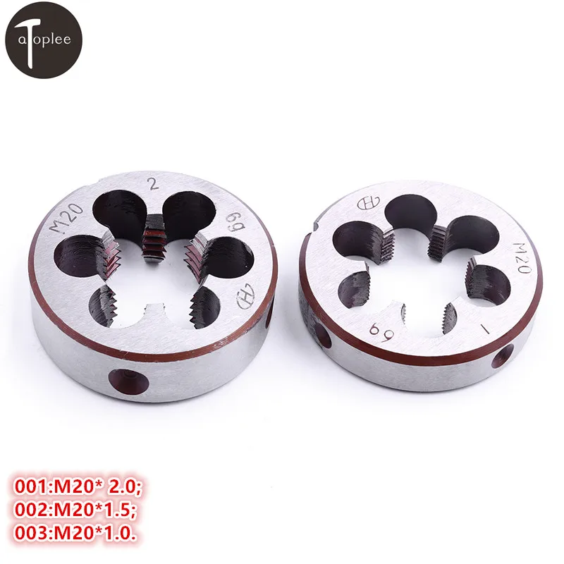 1PC HSS M20*1.0 M20*5 M20*2.0 Metric Threading Die Alloy Steel Lathe