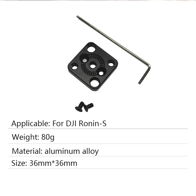 expansion board Aluminum Alloy Adapter Plate Expansion Board Module for DJI Ronin-S Handheld Gimbal Stabilizers Part