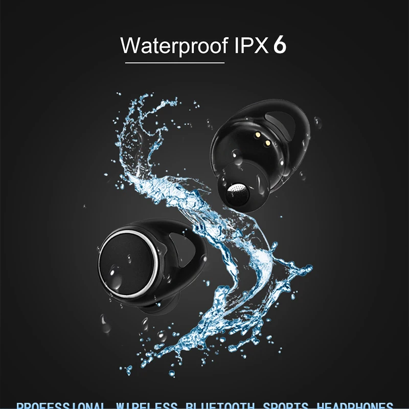 Беспроводная бинауральная Bluetooth V5.0 гарнитура с сенсорным управлением TWS металлическая вращающаяся капсула IPX6 водонепроницаемые спортивные HIFI наушники s9