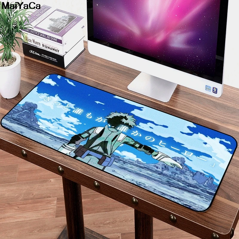 MaiYaCa 70x30 см большой коврик для мыши игровой скоростной мой герой Academi Bakugou Katsuki OCHACO