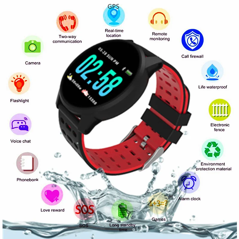 

Smart Health Bracelet Watch for Men Women Elderly Sport Smartwatch Hour Clock IOS Android Blood Pressure Heart Rate Wristband
