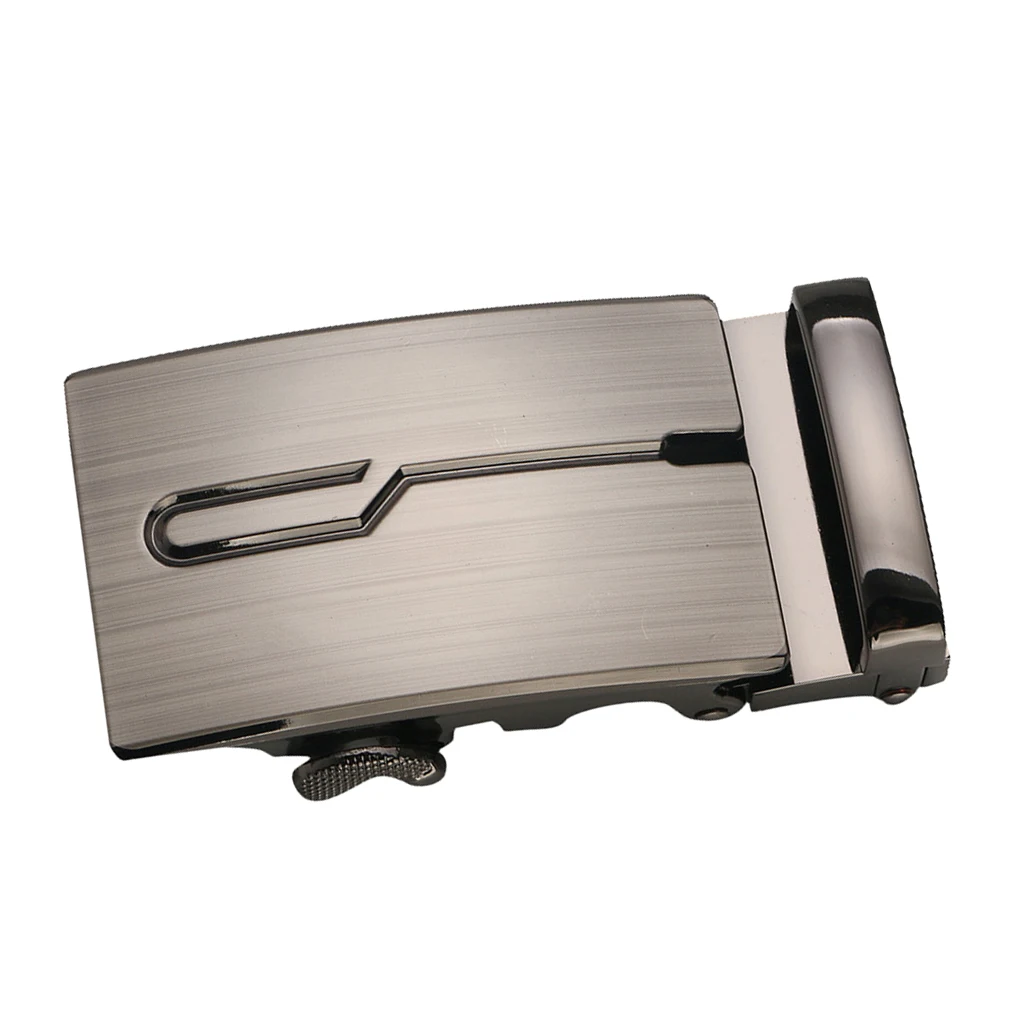 Metal Automatic Slide Buckle Replacement Ratchet Belt Buckle Formal Business Belt Accessories for Men