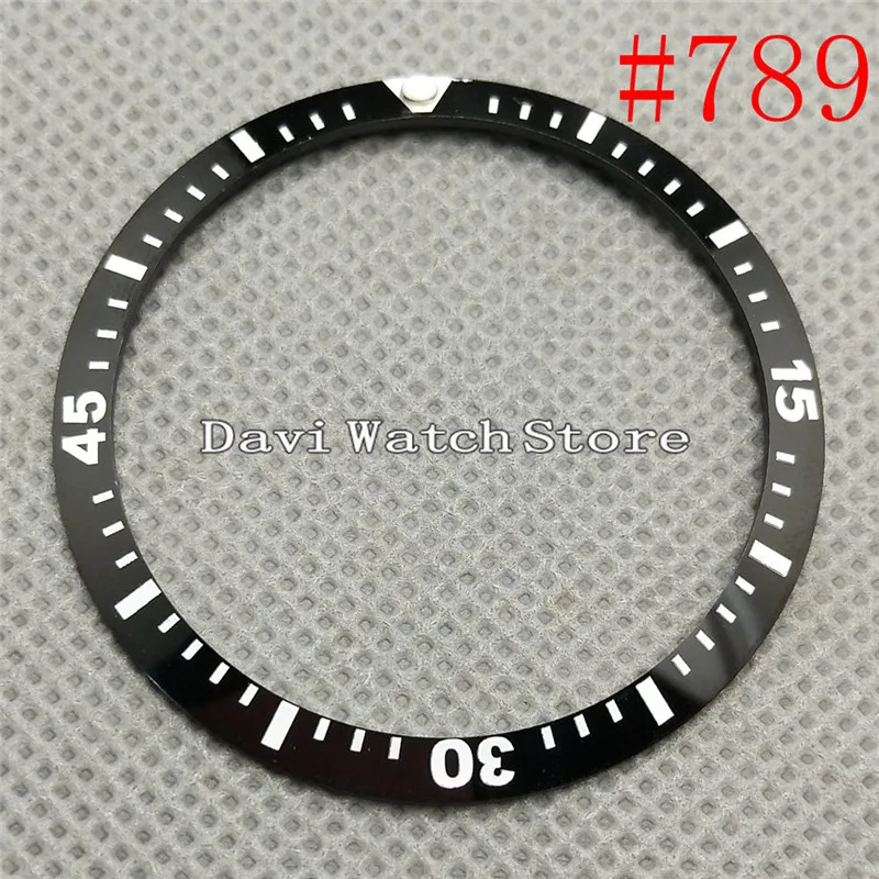 41 мм синий/черный керамический ободок вставка часы части подходят мужские наручные часы
