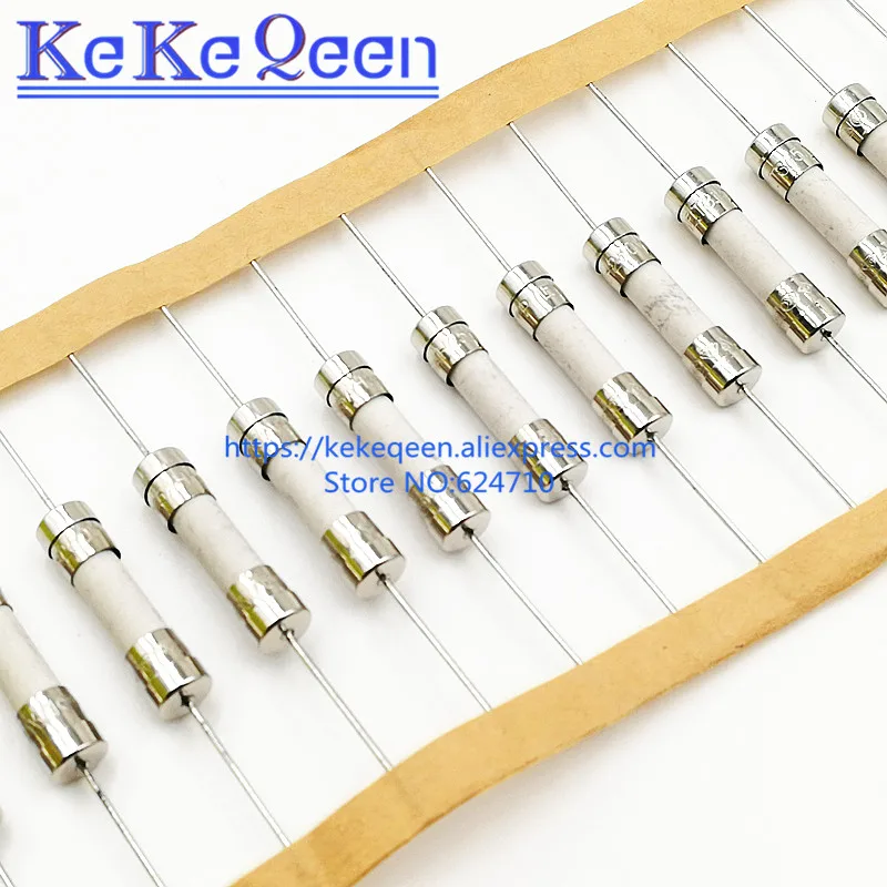 100PCS/LOT 5*20 Slow Blow Fuse Ceramic 5*20mm T3.15A 250V With 2 Pin 3.15A/250V 5X20MM New and Original | Обустройство дома