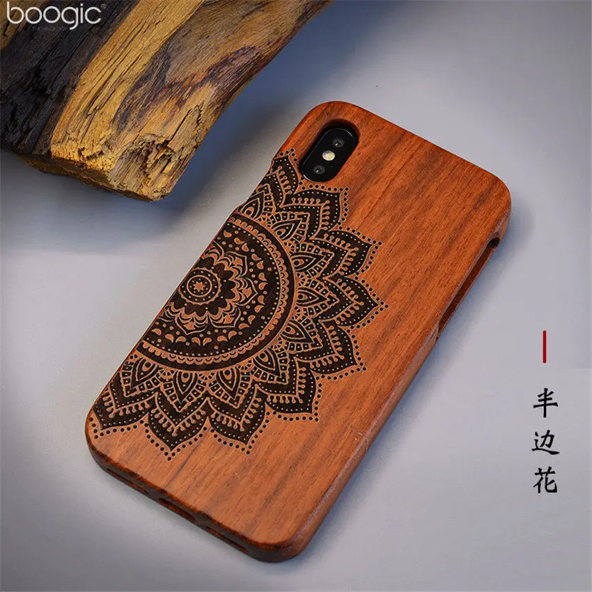 Natural Wood Bamboo Phone Case For iPhone XS Max XR X 8 7 7Plus 6 6 6s plus 5 5s se Cover Wooden Shockproof Protector Coque (19)