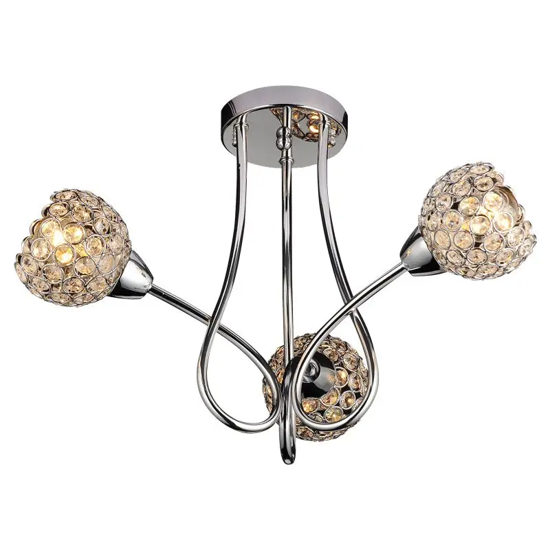 

Modern Creative 18" Crystal Cups Bedroom Ceiling Lights Living Room Luxury Ceiling Lamp Dining Room Ceiling Lighting Fixtures