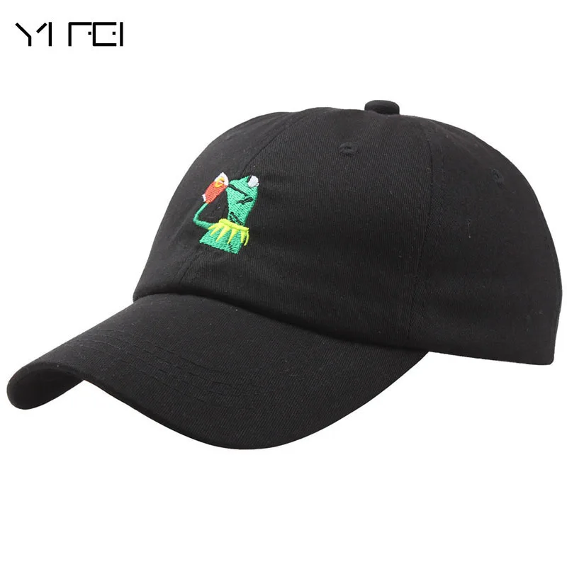 

Dad Hat 2018 Men Drake Daddy Caps KERMIT NONE OF MY BUSINESS UNSTRUCTURED DAD HATS FROG TEA LEBRON JAMES NEW Casquette