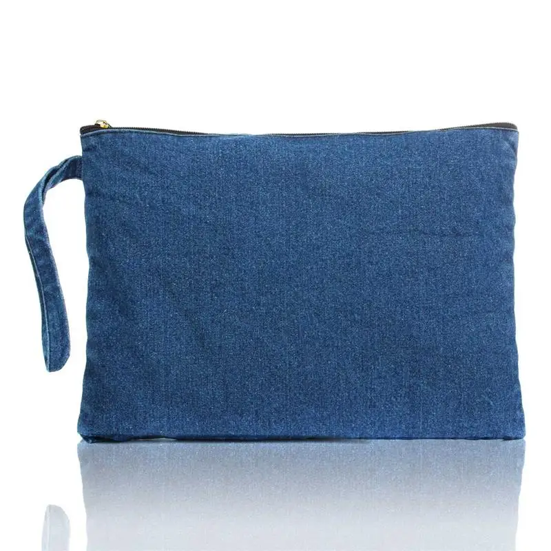 New 2017 Women Canvas Clutch Bag Blue Denim S Clutches Bolsa New 2017 Women Canvas Clutch Bag Blue Denim S Clutches Bolsa Feminina Wristlets Lady Casual Handbag Wallets Free Shipping In From Luggage