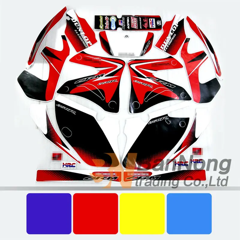 

Dirt Motorcycle Complete Graphic Kit Dirt Bike Sticker Fuel Tank Decal Gas Tank Decals For CRM250 R CRM250R CRM 250 R 1994-2015