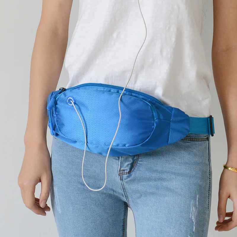 

running waist bag multi-function waterproof double-layer large capacity cash register travel Fanny pack custom print logo