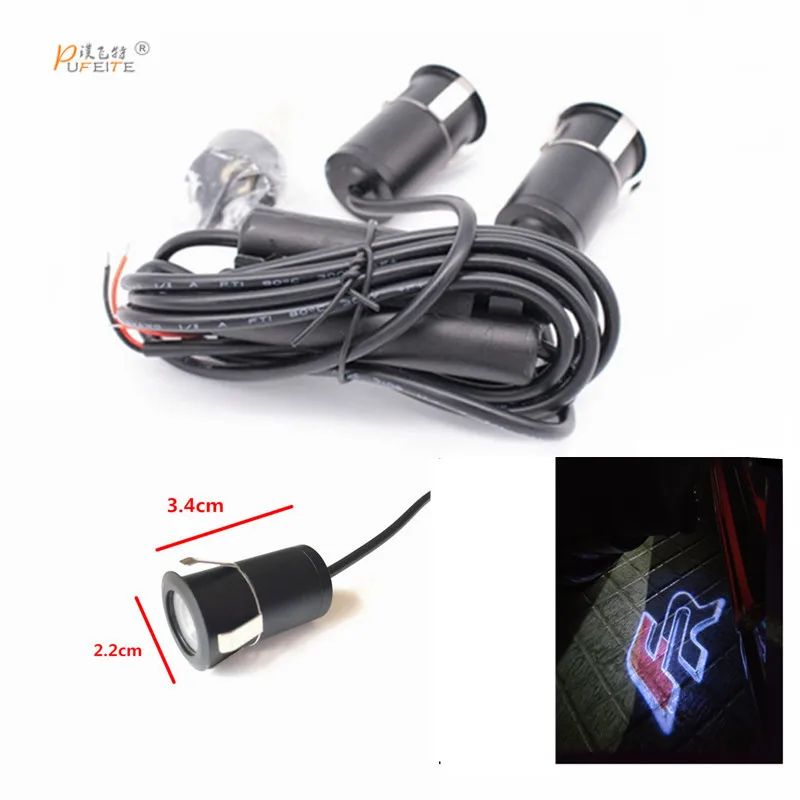 

2pcs car Door Light Projector Logo LED For FR SEAT Leon Ibiza Altea Arosa Cordoba Toledo Alhambra Exeo Mii lamp sticker