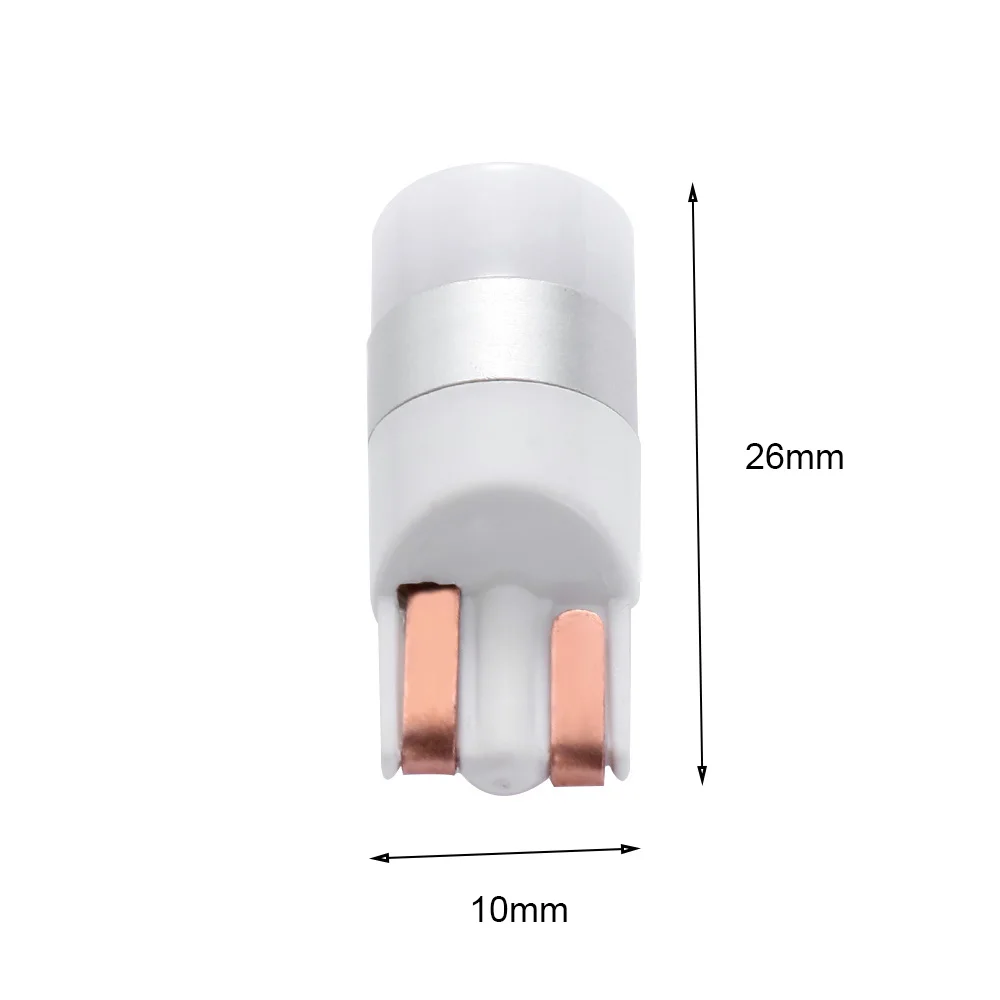 2pcs 3D Ceramic T10 LED W5W 3030 SMD Car Width Light Auto Interior Reading Bulb