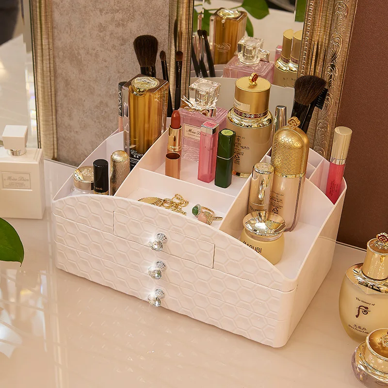 

Creative Drawer Cosmetic Storage Boxes Organizer Home Bedroom Bathroom Sundries Toiletries Jewelry Storage Consolidation Boxes