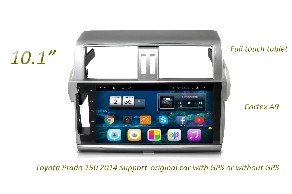 Cheap 10.2" Android Car Radio Audio Sat Nav Head Unmit for Toyota Land Cruiser Prado 150 2014 2015 2916 0