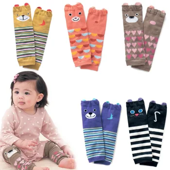 

Baby's Knee Protector Leg Warmers Cartoon Socks Toddler Knee High Sock for Crawling