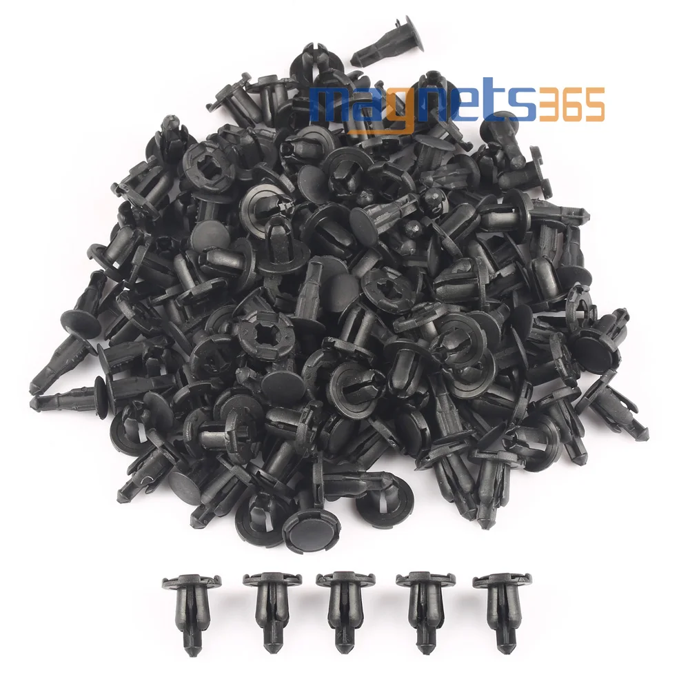 100 pcs Plastic Rivet For Auto Car Parts Panel Trim Clips 8.5mm Hole