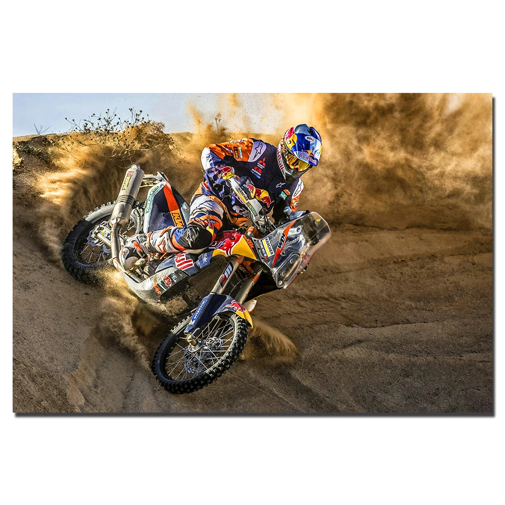 

Motocross Poster Canvas Painting Unframed Wall Art Pictures Print For Living Room Home Decor