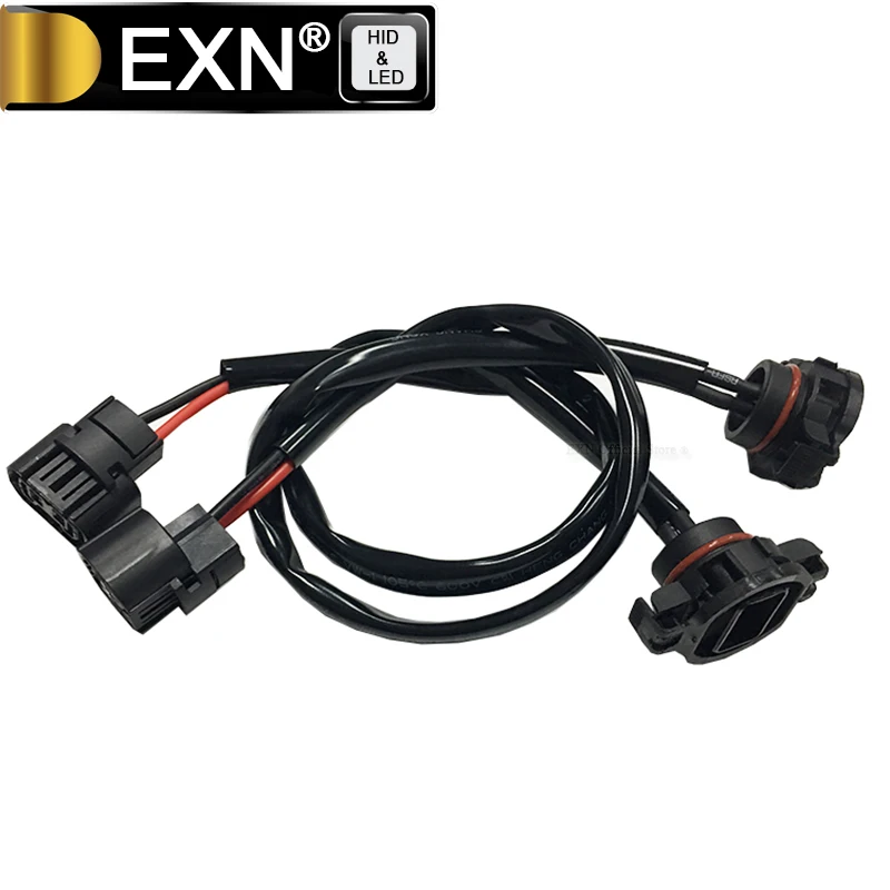 

5202 H16 Extension Wire Harness Sockets For Headlights Fog Lights H16/5202 Car HID LED Bulb Socket Relay Base Connector 5202
