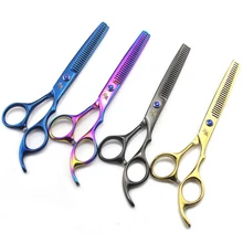 6 inch 4 Color Professional Cutting &Thinning Hair Scissors with 4CR stainless steel Set of scissors for hairdressers