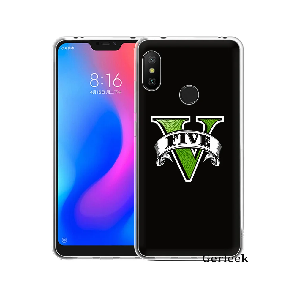 Мягкий ТПУ чехол Rockstar Gta 5 Grand Theft Cover для Xiaomi Redmi Note 4 4A 5A Plus 6 67 GO S2 6A Pro