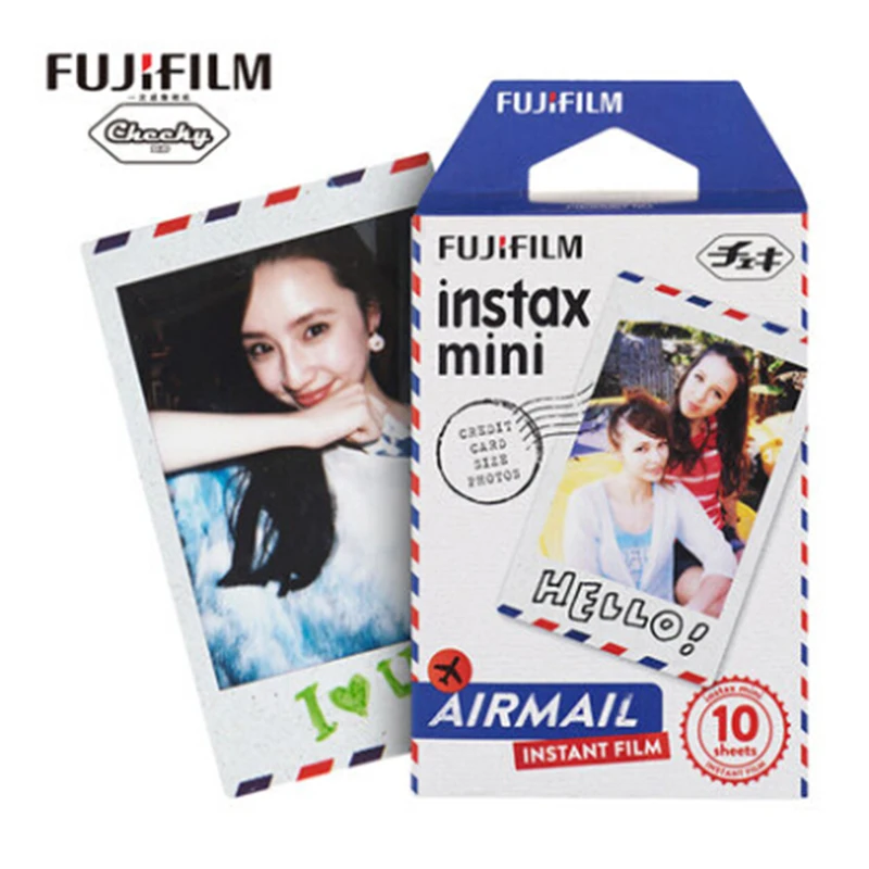 

Original Fujifilm Instax Mini Instant (10 sheets) Air mail Film for Polaroid all Mini camera 7s 8 9 25 50s 90 SP-1