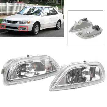 

2PCS Clear Lens Front Driving Lamp Fog Lights For Toyota Corolla 2001-2002 8122002030 8121002040