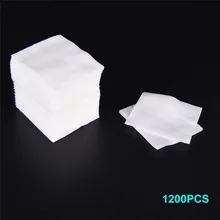 1200 шт., инструмент для макияжа, ватные диски, салфетки для дизайна ногтей, акриловый гель для удаления типсов, аксессуары для макияжа