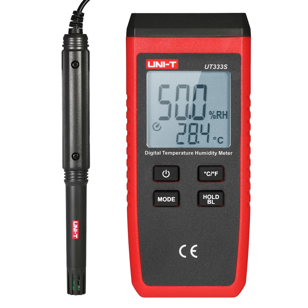 

UNI-T UT333S Mini Temperature and Humidity Meter LCD Digital Thermo-Hygrometer Psychrometer Tester with Unit