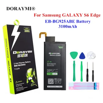 

Original DORAYMI EB-BG925ABE Battery 3100mAh for Samsung GALAXY S6 Edge G9250 G925F G925P High Quality Replacement Batteries