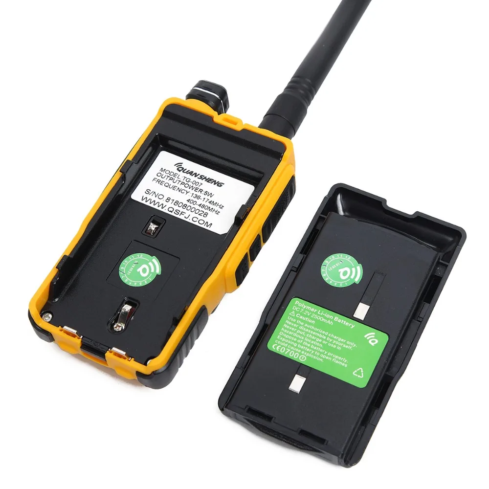 Quansheng TG 007 Двухдиапазонная рация UHF VHF DTMF FM 10 км HF трансивер большой диапазон