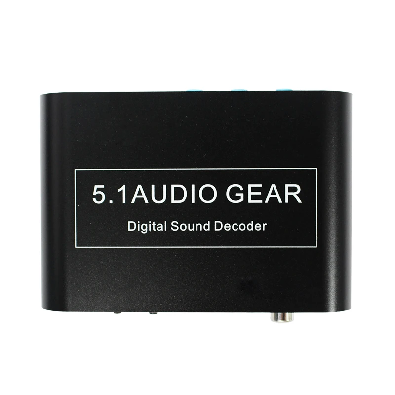 

Free Shipping New Digital Audio Decoder 5.1 Audio Gear DTS/AC-3/6CH Digital Audio converter LPCM To 5.1 Analog Output 2.1 DVD PC