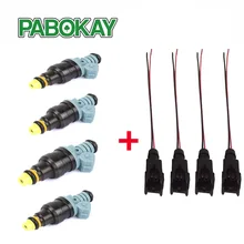 4 pieces x 1600CC CNG 160lbs gas fuel injector ev1 connector plugs 0280150842 0280150846 for mazda