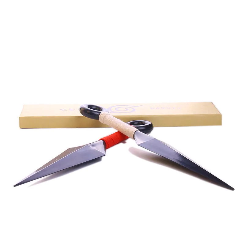 

Cosplay,Simulation of ninja weapons (Kunai), Uchiha Sasuke weapons, size 27CM, 1: 1 ratio made!Hand-held size just right,