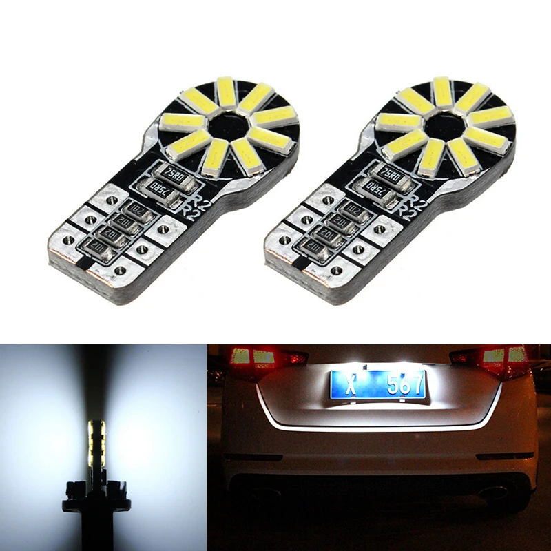 

2x T10 W5W LED Car Canbus bulbs t10 socket lamp license plate light for Opel Adam Corsa C Corsa C Combo Corsa D Astra H