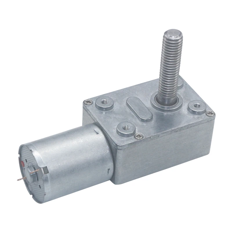 

Powerful Selflocking High Torque Worm Gear Motor 8mm*33mm Output Shaft DC 6V 12V 24V 2rpm to 150 RPM Metal Worm Gear Motors