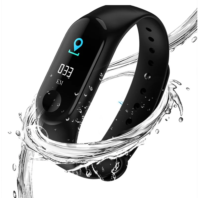 

PK Mi Band 3 Waterproof fitness Smart Band bracelet Trackerreloj inteligente wristband display 0.96 inch VS Plus smart bracelet