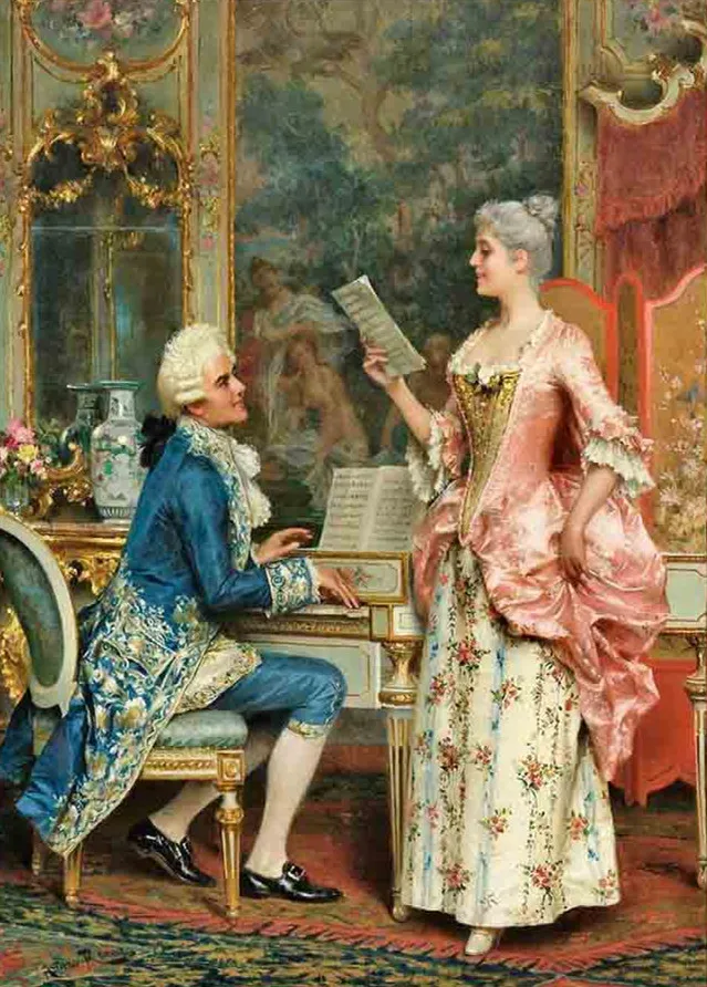 Song lessons oil painting Handmade Needlework Embroidery DIY Cross Stitch Kits Crafts 14CT Unprinted Home decor wall Arts | Дом и сад