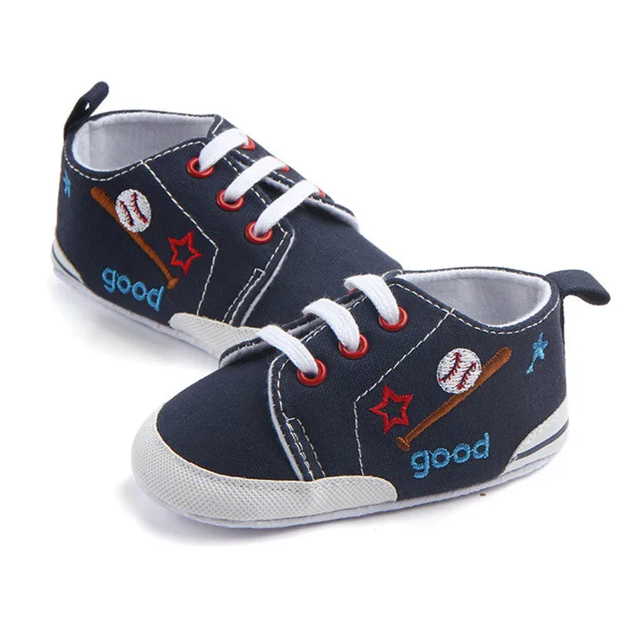 

Infant Toddler Lace up soft Newborn Baby Shoes Kids Sports Sneakers Canvas Soft Bottom Anti-slip Shoes