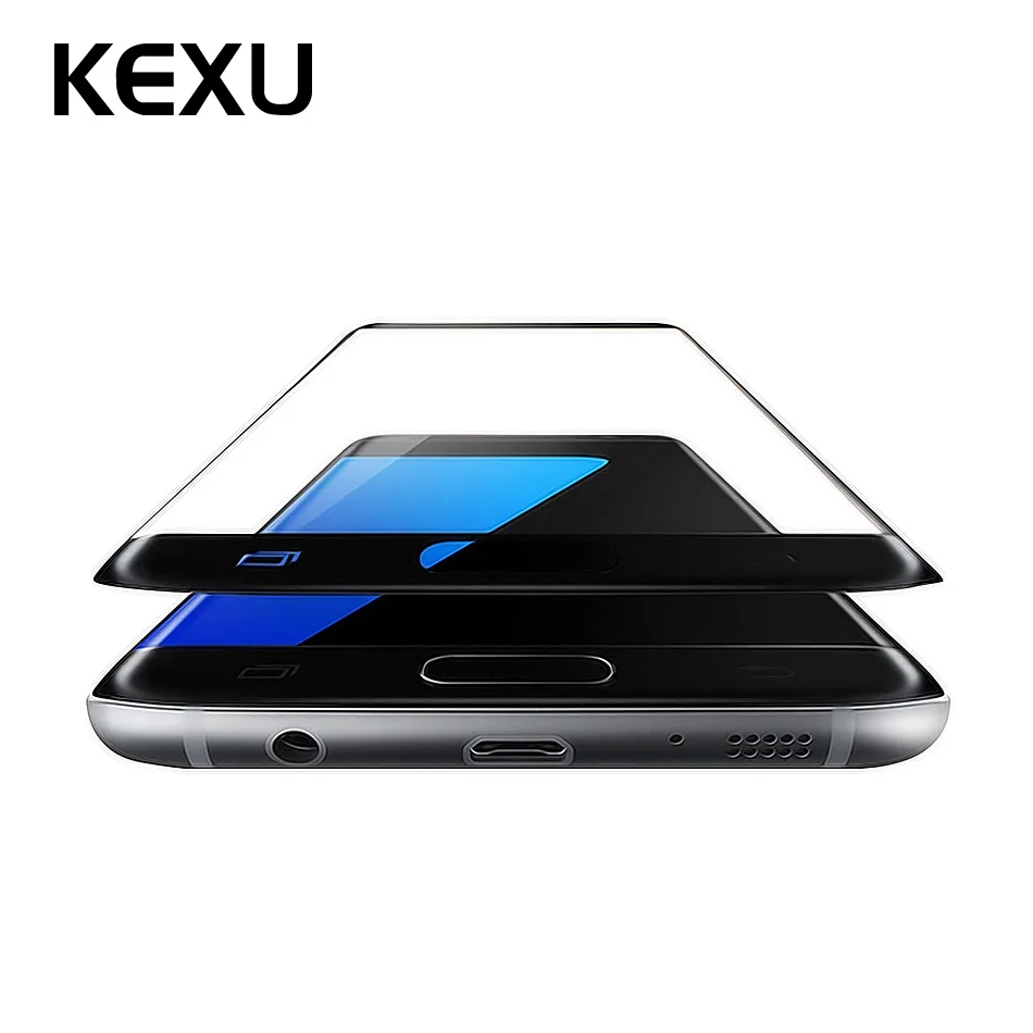 KEXU для samsung Galaxy S7 S6 3D закаленное Стекло фильм Экран протектор край края телефон |