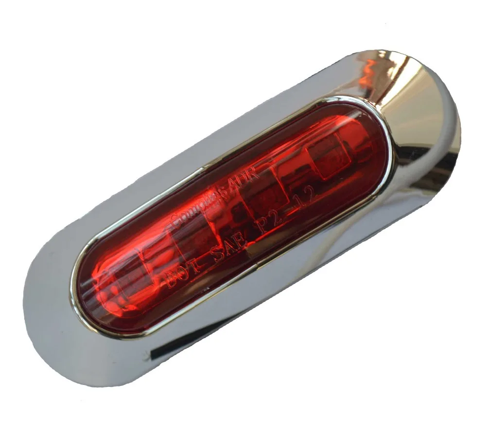 10X 4 inch Led Truck Side Marker Clearance Light Trailer RV Marker